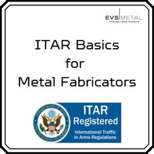 itar metal fabricator tx|itar for metal fabrication.